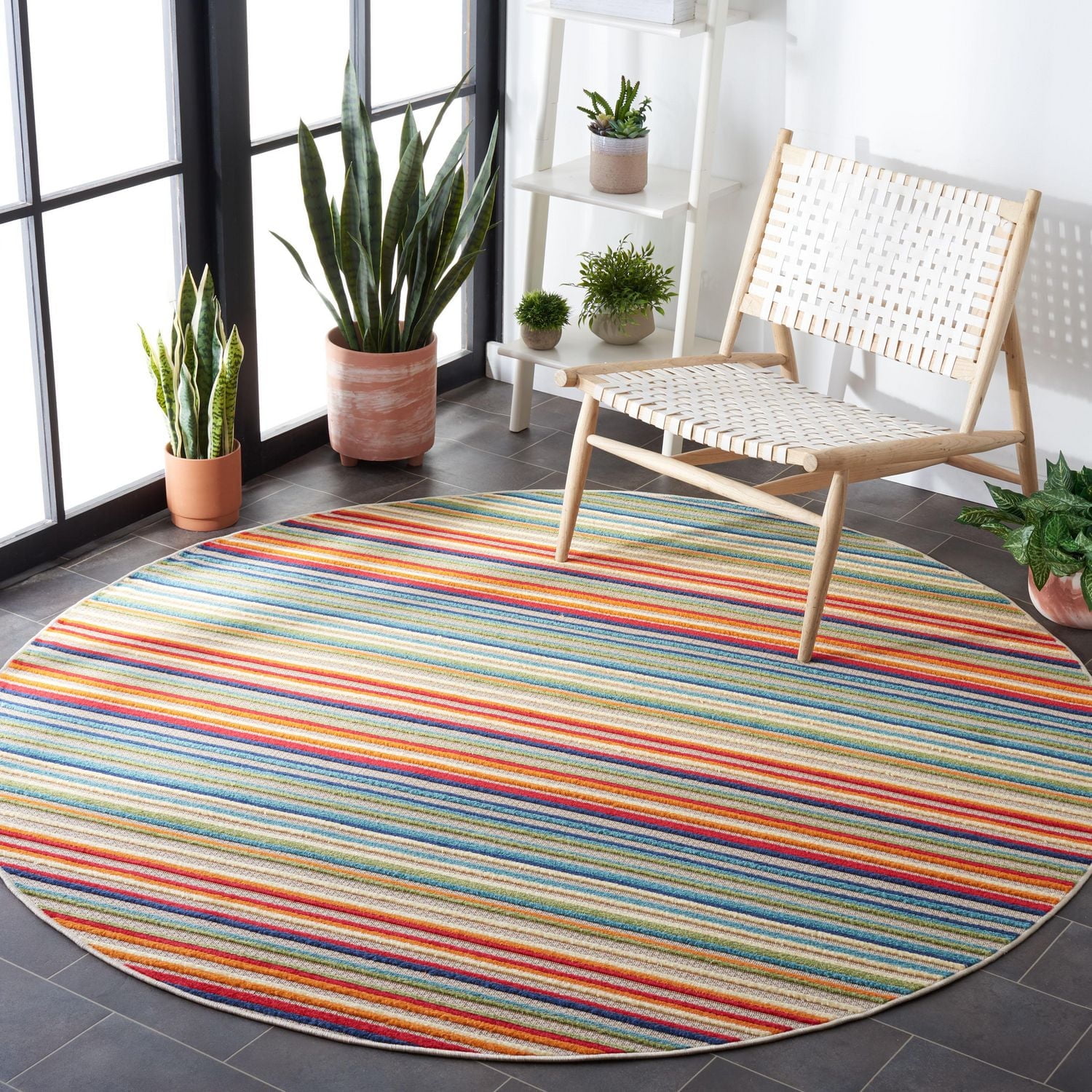 Safavieh Cabana Siomha Tapis Rayé Extérieur