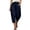 #0254-Navy, variant on Pounoo Womens Harem Capri Pants Elastic Waist Harem Style Cropped Length Plain Womens Boho Capris Loose Fit Boho Casual Relaxed Womens Casual Harem Pants