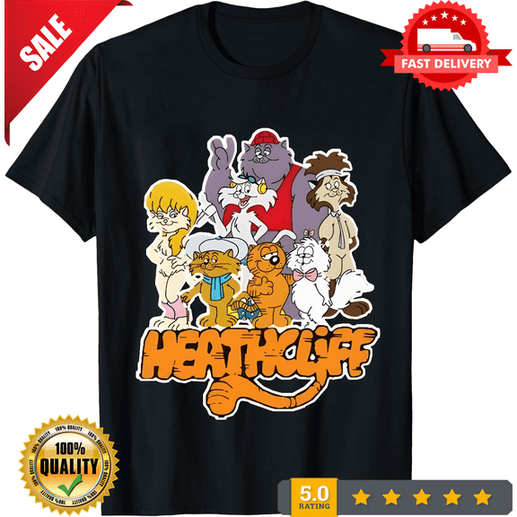 Heathcliff Unisex T Shirt NEW Retro Style 80s cartoon Funny shirt Nostalgia, LIMITED EDITION-TH73856