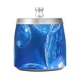 thumbnail image 7 of Blue Bubbles Ashtray with Lid Cigarette Ashtray Stainless Steel Ash Tray Ash Holder for Home Outdoor, 7 of 7