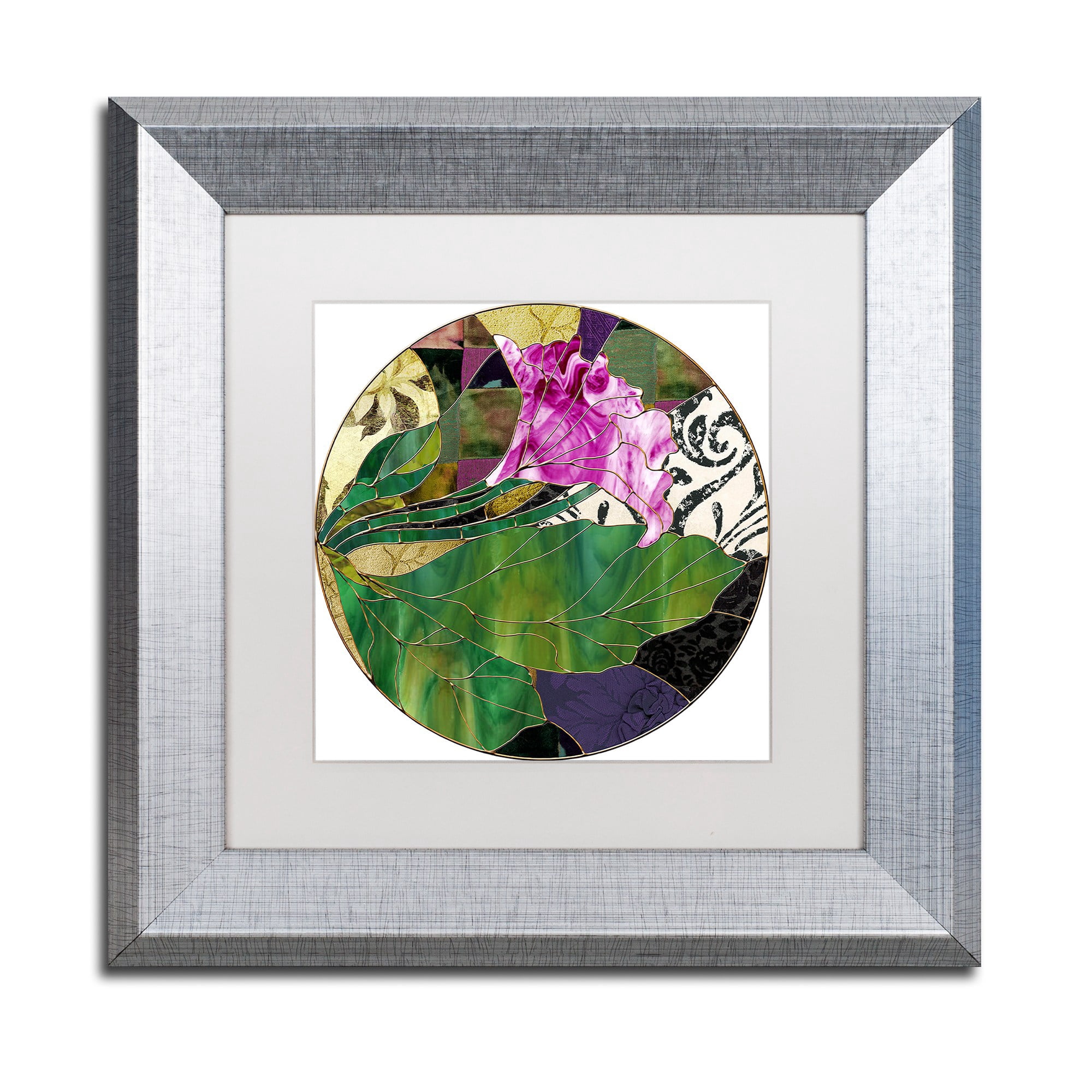 "Glassberry I" Canvas Art by Color Bakery White Matte, Silver Frame