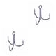 thumbnail image 2 of Eigraketly 20 piezas 3 garras 4 #6 #8 #10 # anzuelos de pesca volcados de Metal de curva redonda fuerte y afilada para atún al aire libre Triple púas de No.04 2piezas Eigraketly  CBP052368, 2 of 6
