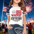 thumbnail image 2 of FINALGANG Kids 4th Of July T-Shirt 250th Anniversary Usa Shirts Boys Girls American Flag T-Shirt Summer Patriotic Tops Children's Independence Day Tshirts 12-13 Years, 2 of 4