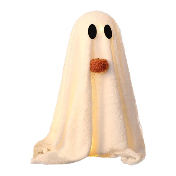 Pumpkin Halloween Decorations Light Up Cute Garden Decorations Light up Ac Statue Lady Sculpture Decorative Garden Sculptures Home Status Statues for Garden Pickle Ornament Shatterproof