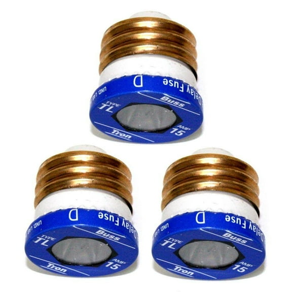 Cooper Bussmann 10231 - BP/TL-15 Fuse-TL15 Time Delay Fuse 15 AMP 3 pack