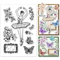thumbnail image 2 of 1Sheet Ballet Character Transparent Clear Silicone Stamps for DIY Scrapbooking Album Decoration Card Making Crafting, 2 of 9