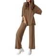 thumbnail image 1 of Conjunto de Dos Piezas para Mujer PRETTYGARDEN Lounge Set Caqui Oscuro XL, 1 of 8