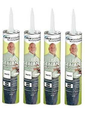 4 PACK of Lap Sealant White Dicor RV Camper Rubber Roof Repair Self Leveling