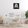 thumbnail image 4 of Stupell Industries French Country Moth & White Flowers Black Floating Frame Canvas Art, 18 x 18, by RB, 4 of 8