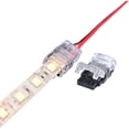thumbnail image 2 of 2 Pin LED Strip Connector, 10 Pack 2 Pin LED Strip Connector for 10mm Single Color SMD 5050/3528 Waterproof and Non-Waterproof LED Strip, 2 of 5