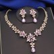 thumbnail image 1 of Purple Crystal Bridal Jewelry Sets Women Tiaras Bride Necklace Earrings for Wedding Crown Jewelry Set Prom, 1 of 1