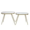 thumbnail image 1 of Sagebrook Home S/2 METAL/MIRROR 24/26" ACCENT TABLES, GOLD KD, 1 of 1