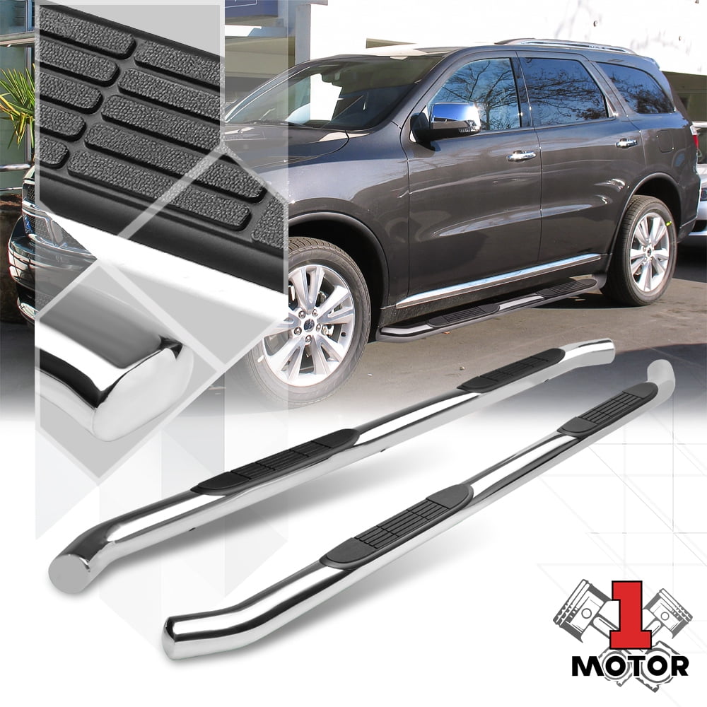 Chrome 3" Round Tube Side Step Nerf Bar Running Board for 1120 Dodge Durango 12 13 14 15 16 17