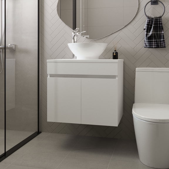 Sheridan Bathroom Vanity with 2 Doors, White