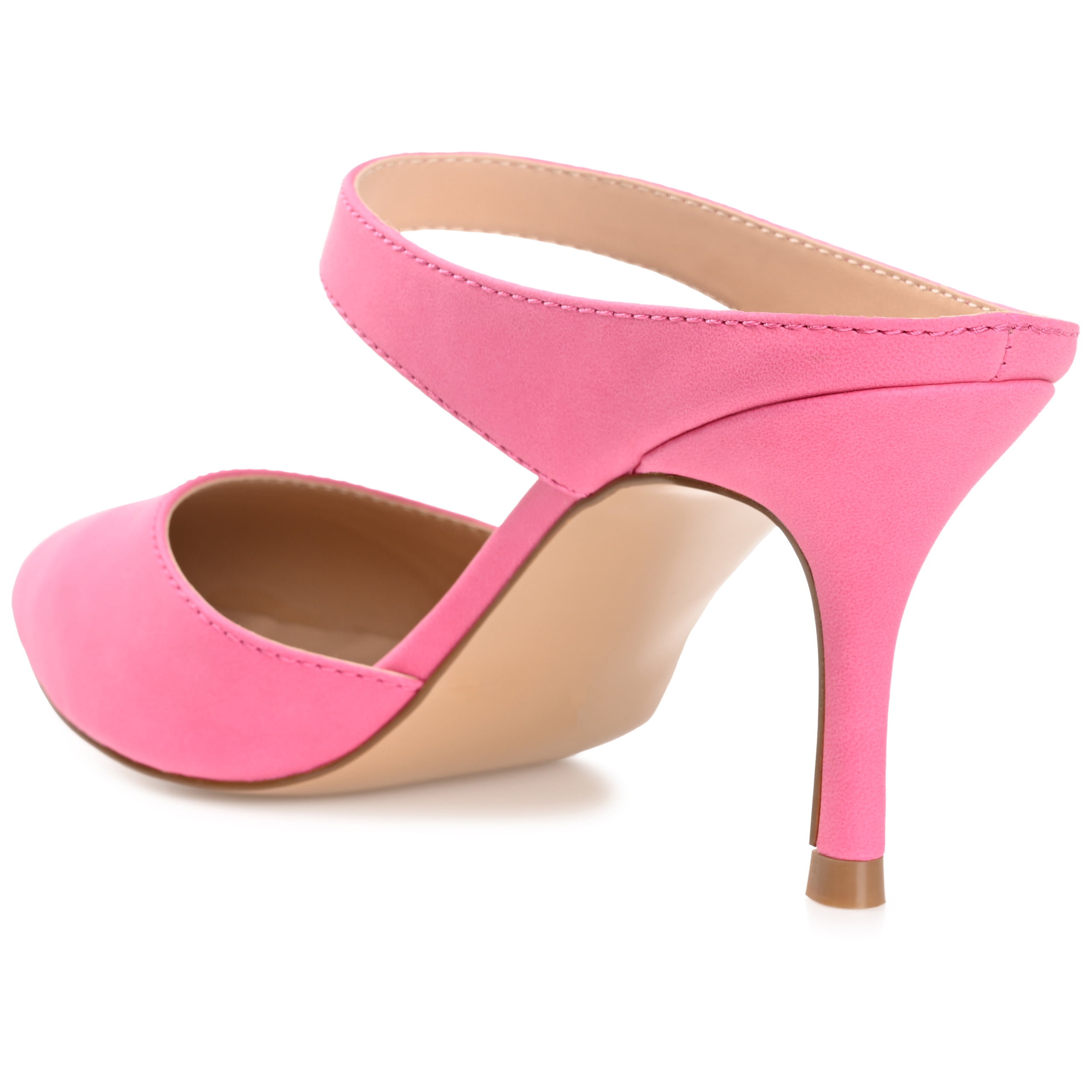 Journee Womens Maevali Mules Mid Stiletto Pointed Toe Pumps