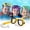 B, variant on Inflatable Cow Pattern Beach Ball PVC 20cm ki*ds Adults Pool Toy Durable Outdoor Water Game Party Summer Beach Play Lightweight Floating Ball Swimming Training Recreation Toss Kick Drift Waterproof