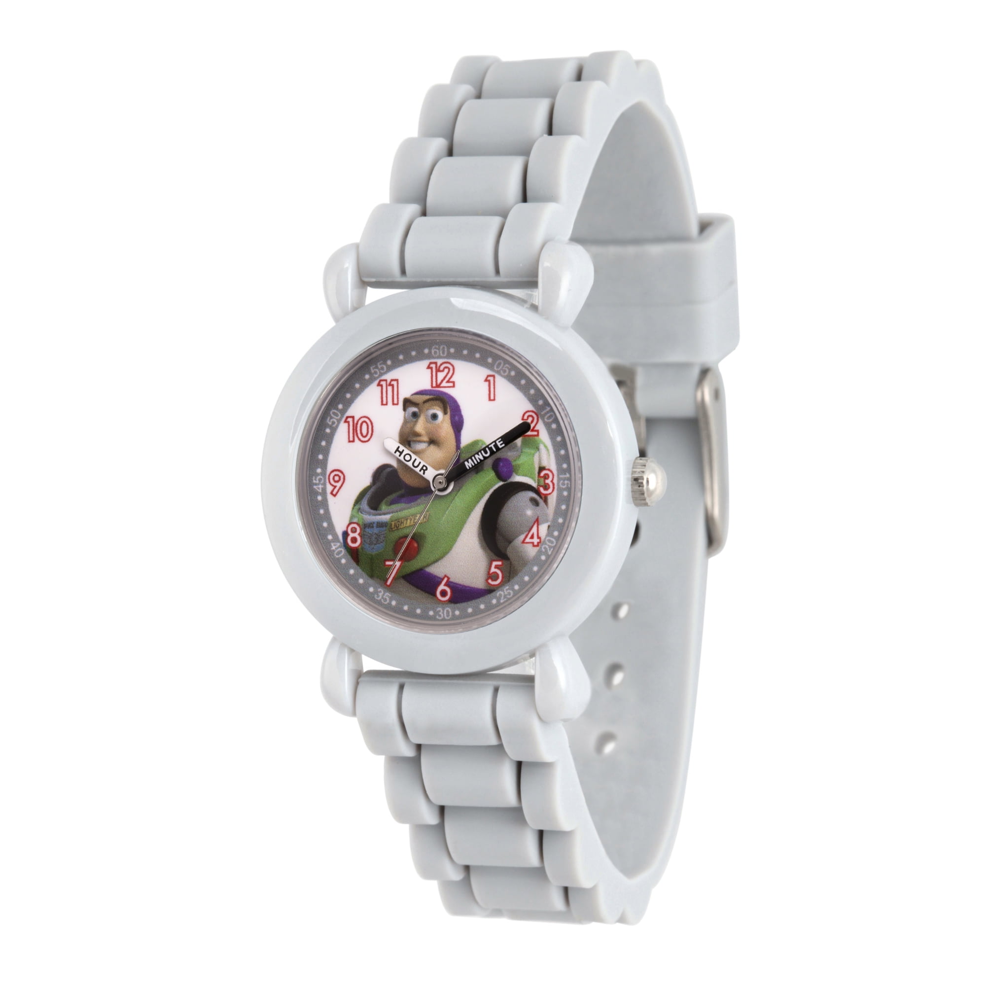 Disney Toy Story 4 Buzz Boys' Grey Plastic Watch, 1-Pack