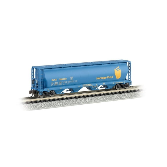 Bachmann-Canadian Cylindrical 4-Bay Grain Hopper - Ready to Run - Silver Series(