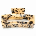 thumbnail image 5 of QinGoo Large Rectangle Hair Claw Clip for Thick Hair Strong Hold Women Hair Accessory 1 Count, 4.1 inch, Tortoise, 5 of 5