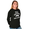 thumbnail image 4 of Real Unicorns Have Curves Rhinoceros Women's Long Sleeve T Shirt Brisco Brands S, 4 of 6