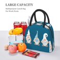 thumbnail image 4 of Japuie Nurse Doctor Gnomes Print Insulated Lunch Bag,Lunch Box for Women Men,Large Capacity Lunch Tote Bag,Lunch Container for Office Work Picnic Beach or Travel, 4 of 7