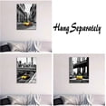 thumbnail image 3 of Black White Canvas Wall Art for Living Room Decoration New York City Yellow Taxi Bedroom Decor with Frame Dormitory Manhattan Landmark Brooklyn Bridge Canvas Painting 12×16Inch 3 Pieces, 3 of 6