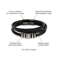 thumbnail image 3 of Gift to Son Engraved 'Love You Forever' Bracelet Gift Ideas for Sons Love You Forever Bead Bracelet, 3 of 3