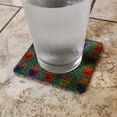 thumbnail image 2 of Colorful French Fries Pattern Low Profile Novelty Cork Coaster Set, 2 of 3