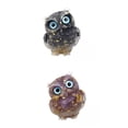 thumbnail image 3 of 2x Natural Crystal Stone Gravel Owl Figurine Home Decor StyleF and StyleD Gloria Estatua de búho, 3 of 8