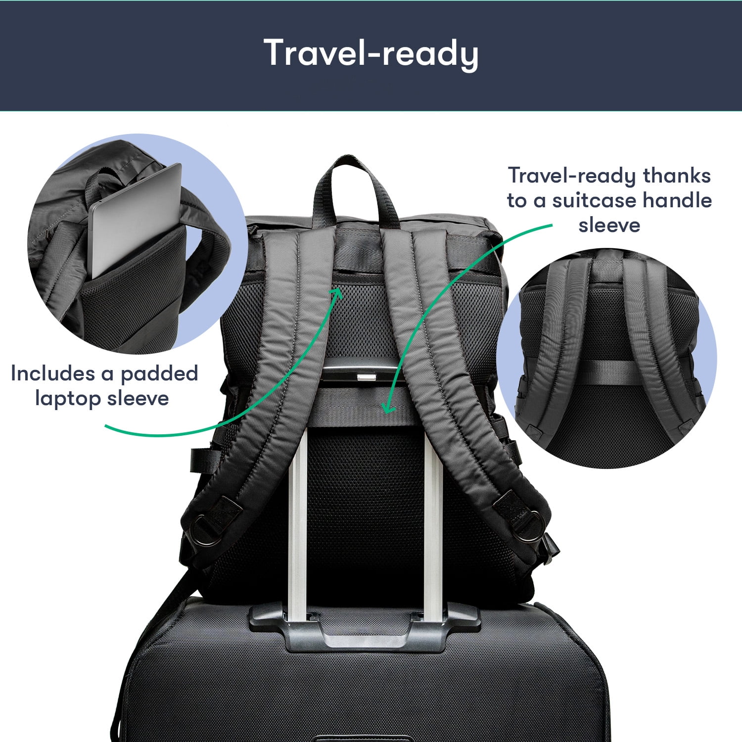 Colugo Parent Diaper Backpack, Black