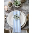 thumbnail image 3 of Cloth Napkins Set of 2 - 20x20 Inches, Blue White Stripe Washable Reusable Table Napkins, Modern Minimalist Geometric Striped Soft & Absortbent Dining Napkin for Party Wedding Hotel Restaurant, 3 of 8