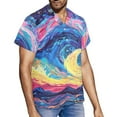 thumbnail image 4 of Beach Shirt Men'S Short-Sleeved Button-Down Shirt Printed Men'S Hawaiian Shirt,Multicolor,XXXL, 4 of 5