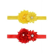 Headband for Baby Girl, Cute 12 Pieces Hair Bows Clips Flower Ribbon Hair Accessories For Kids