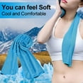 thumbnail image 3 of Cooling Towels 4 Pack, 40"x12" Ice Towel,Soft Breathable Chilly Towel , Microfiber Towel for Yoga, Sport, Running, Gym, Workout ,Camping, Fitness, Workout & More Activities, 3 of 10