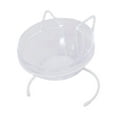 thumbnail image 3 of oshhnii Elevated Cat Feeder Bowl Dish Iron Rack Detachable Stylish Stable Base for Puppy single bowl white, 3 of 9