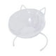 thumbnail image 3 of Comedero elevado para gatos, cuenco de metal, base estable, minimalista, extraíble para alimentos secos. tazón individual blanco, 3 of 9
