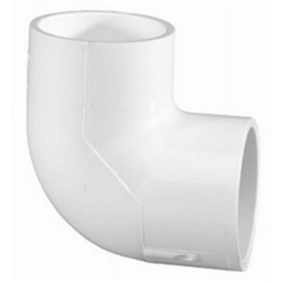 PVC Elbow, 90 Degrees, Socket x Socket, 2-1/2 in Pipe Size 406025
