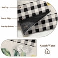 thumbnail image 6 of Yellow Lemons Area Rugs 5'x8', Washable Small Throw Rugs for Classroom Bedroom, Summer Botanical Black White Plaid Rustic Indoor Outdoor Rug Non-Slip Low Pile Carpet Runner Reversible Floor Mats, 6 of 8