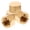 Golden, variant on WEUVEB 4pcs Copper Flared Tube Caps Fittings Easy to Install for Plumbing and Hydraulic Systems