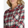 thumbnail image 4 of Time and Tru Women's Flannel Shirt, Sizes XS- XXXL, 4 of 5