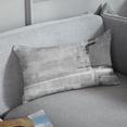 thumbnail image 3 of Throw Pillow Covers Modern Home Art Decor, 12 x 20 Inches Set of 2 Abstract Oil Painting Pillowcases for Bedroom, Living Room, Cushion Couch Sofa, Abstract White Grey, 3 of 6