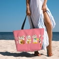 thumbnail image 6 of Sigee Cute Cat Print Extra Large Waterproof Beach Travel Bag with Zipper - Durable and Versatile for Vacation, Gym, and Daily Use, 6 of 7