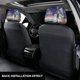 thumbnail image 3 of Suzume Funda Protectora Universal para Reposacabezas de Coche, Funda Elástica para Reposacabezas de Asiento de Auto, Funda de Tela Antipolvo, Accesorios de Interior 2 Piezas, 3 of 6