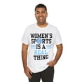 thumbnail image 6 of DJH Apparel | Women's Sports Is A Real Thing Volleyball Unisex Tshirt, 6 of 7