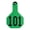 Green, variant on Y-Tex Numbered Cattle Ear Tag, Medium