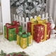 thumbnail image 4 of Juego de 3 cajas de regalo decorativas con luces navideñas | Decoración navideña LED multicolor con luces blancas cálidas | Cajas de decoración navideña para interiores con control remoto | Ideal, 4 of 6