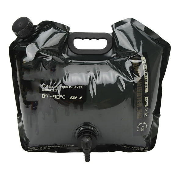 Bolsa De Contenedor De Agua Plegable De 8 Litros, Portador De Agua Plegable Reutilizable Portátil De Gran Capacidad, Contenedores De Almacenamiento De Agua Para Viajes De Camping