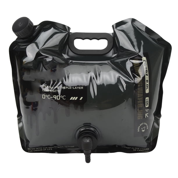 Bolsa De Contenedor De Agua Plegable De 8 Litros, Portador De Agua Plegable Reutilizable Portátil De Gran Capacidad, Contenedores De Almacenamiento De Agua Para Viajes De Camping