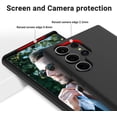 thumbnail image 6 of Silicone Case for Samsung Galaxy S23 Ultra, Silky-Soft Touch Galaxy S23 Ultra Phone Case with Microfiber Lining, [Slim Fit][Shockproof], (Black), 6 of 15