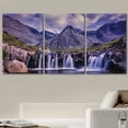 thumbnail image 2 of wall26 3 Panel Canvas Wall Art - Landscape Waterfall in The Rocky Mountain - Giclee Print Gallery Wrap Modern Home Art Ready to Hang - 24"x36" x 3 Panels, 2 of 5